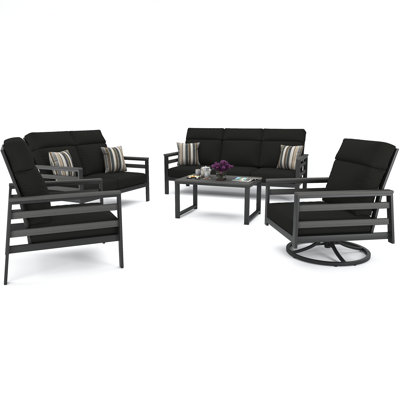 Ostby 7 Person Seating Group With Sunbrella Cushions