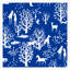 Deer Park in Navy Framed by Dana Gibson