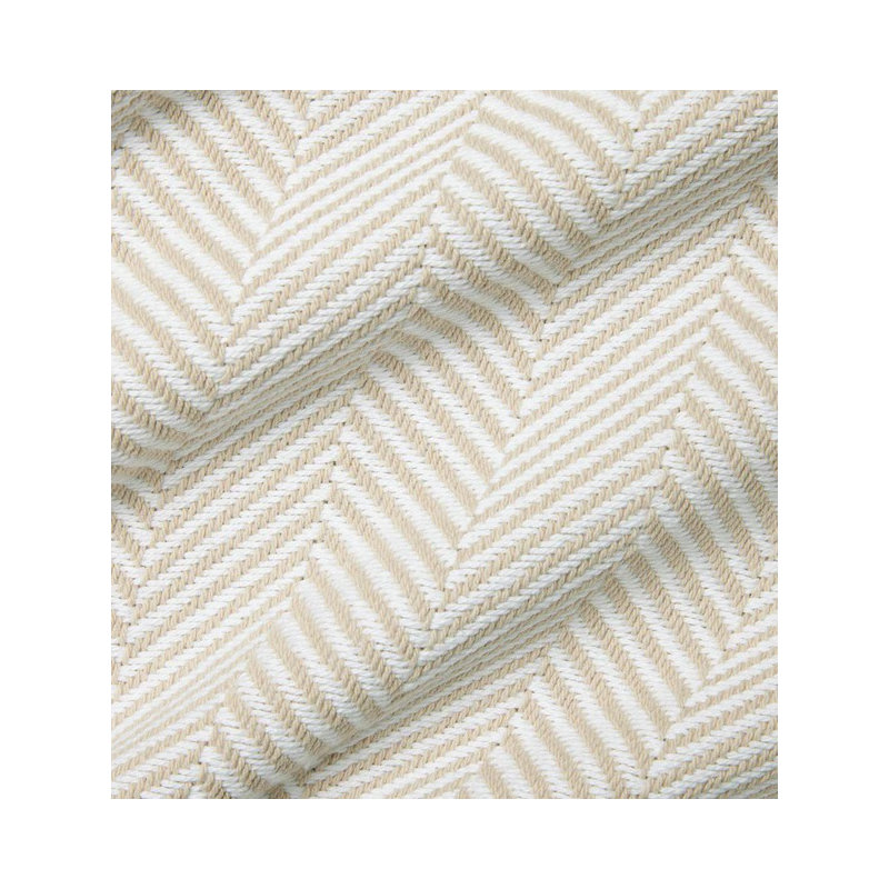 Camilo Blanket, Full/Queen, White/Mushroom