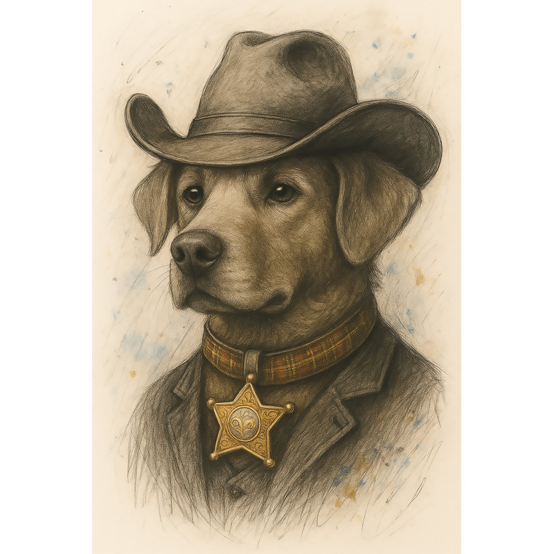 Croquis d'un cowboy par Sinead