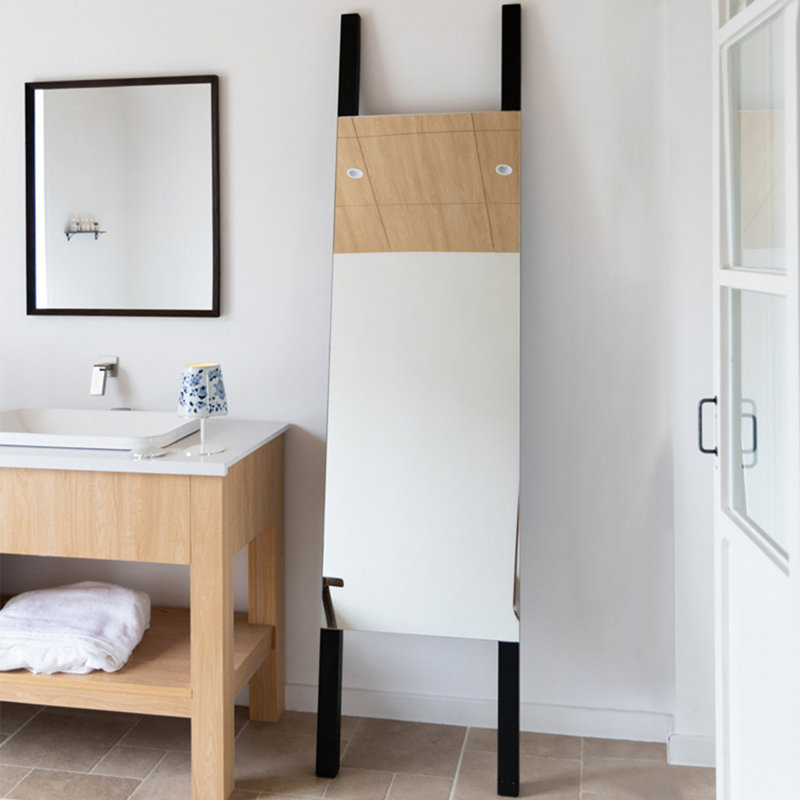 Miroirs droits droits en bois massif