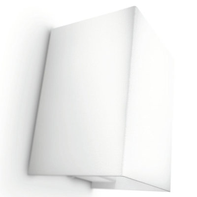 Philips LED Wall Light Hopsack White 3W