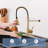 Kitchen Faucets with Pull Down Sprayer-113672249