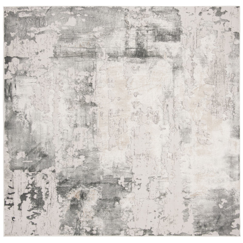 Tapis abstrait Electa Vogue Performance, Carré 6 pi 7 po