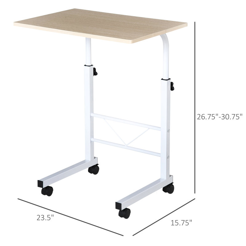 30.75'' H x 23.5'' W Laptop Cart with Wheels
