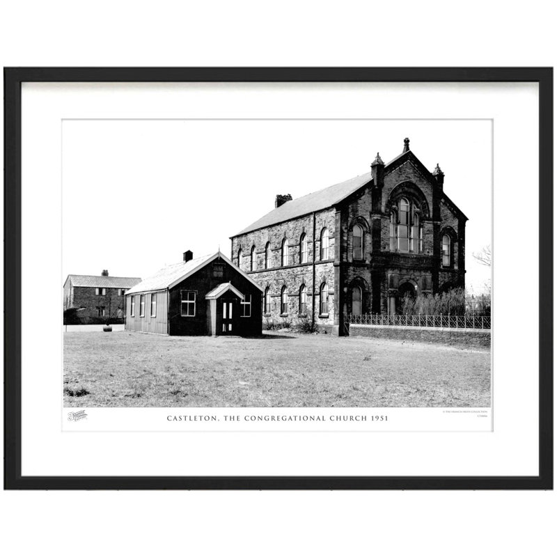 Castleton, The Congregational Church 1951 by Francis Frith - Single Picture Frame Print, 45cm H x 60cm W x 2.3cm D