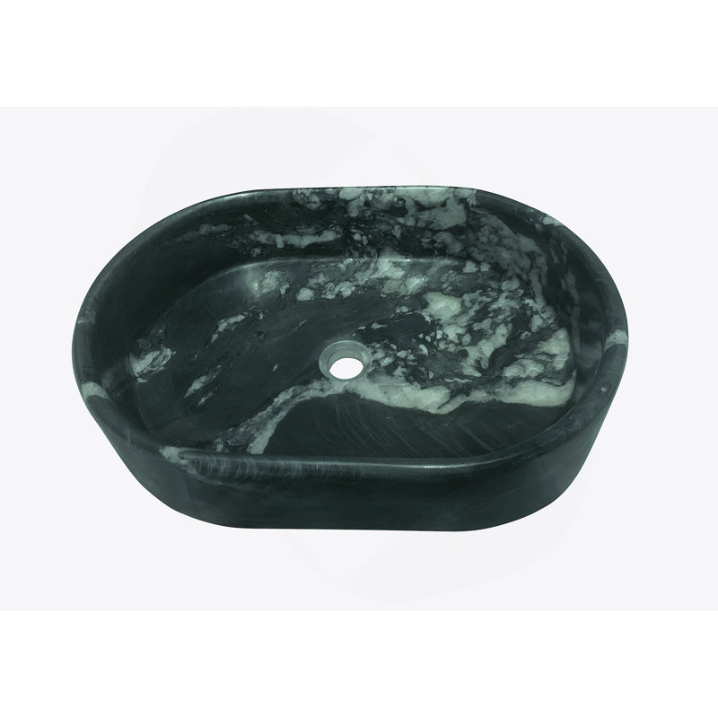 Lavabo vasque, lavabo ovale pour salle de bain, Vert