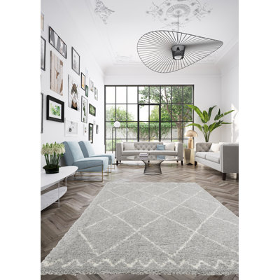 Tilly-Mae Geometric Shag Area Rug