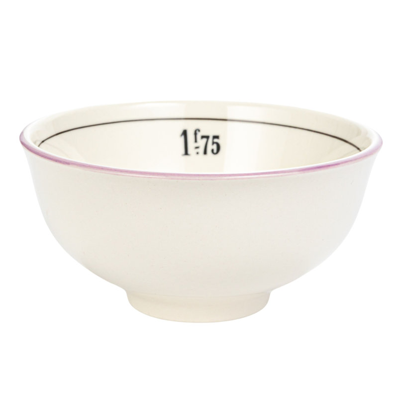 Stoneware Bowl Set With Factorial Numbers Design Styles
