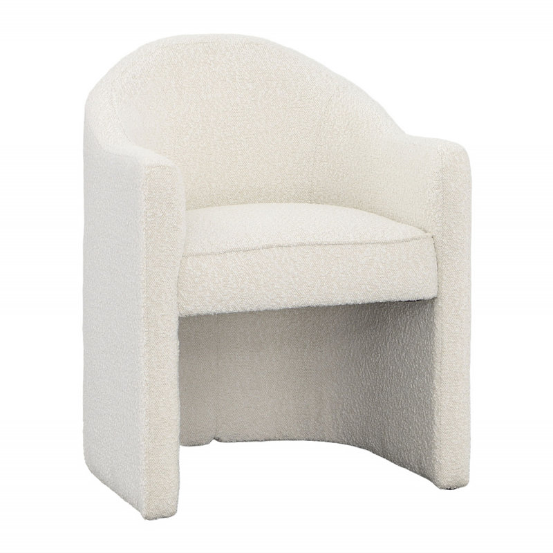 Fauteuil d'appoint pivotant Wolfdale Willsboro Audrey, Cream