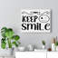 Keep Smile - Wrapped Canvas Print