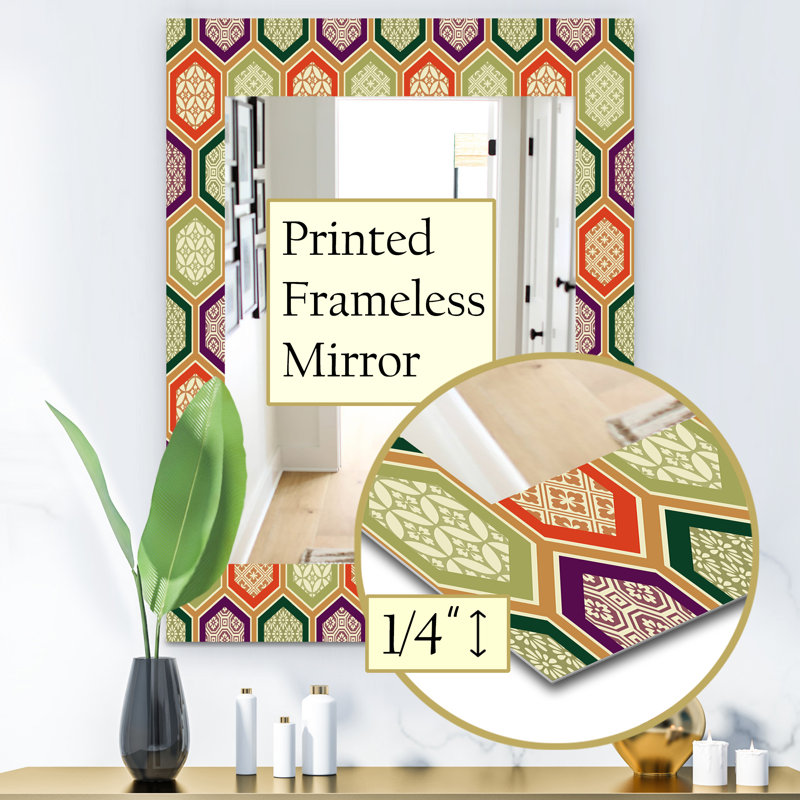 Miroir de salle de bain/meuble-lavabo en nid d’abeille, H 24 po x l 32 po