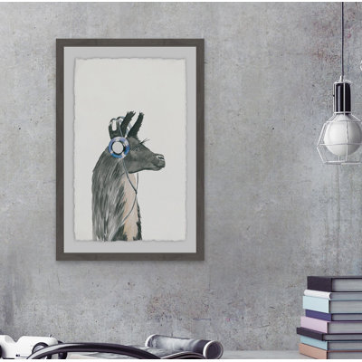 Groovy Llama - Single Picture Frame Painting