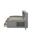 Lit de jour avec 2 armoires, tablettes et tiroirs-2102326271