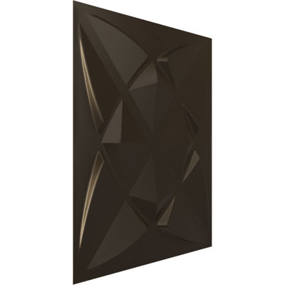 Panneau mural décoratif 3D 3D l 19 5/8 po x H 19 5/8 po Blossom EnduraWall, métallique (couvre 2,67 pieds carrés)