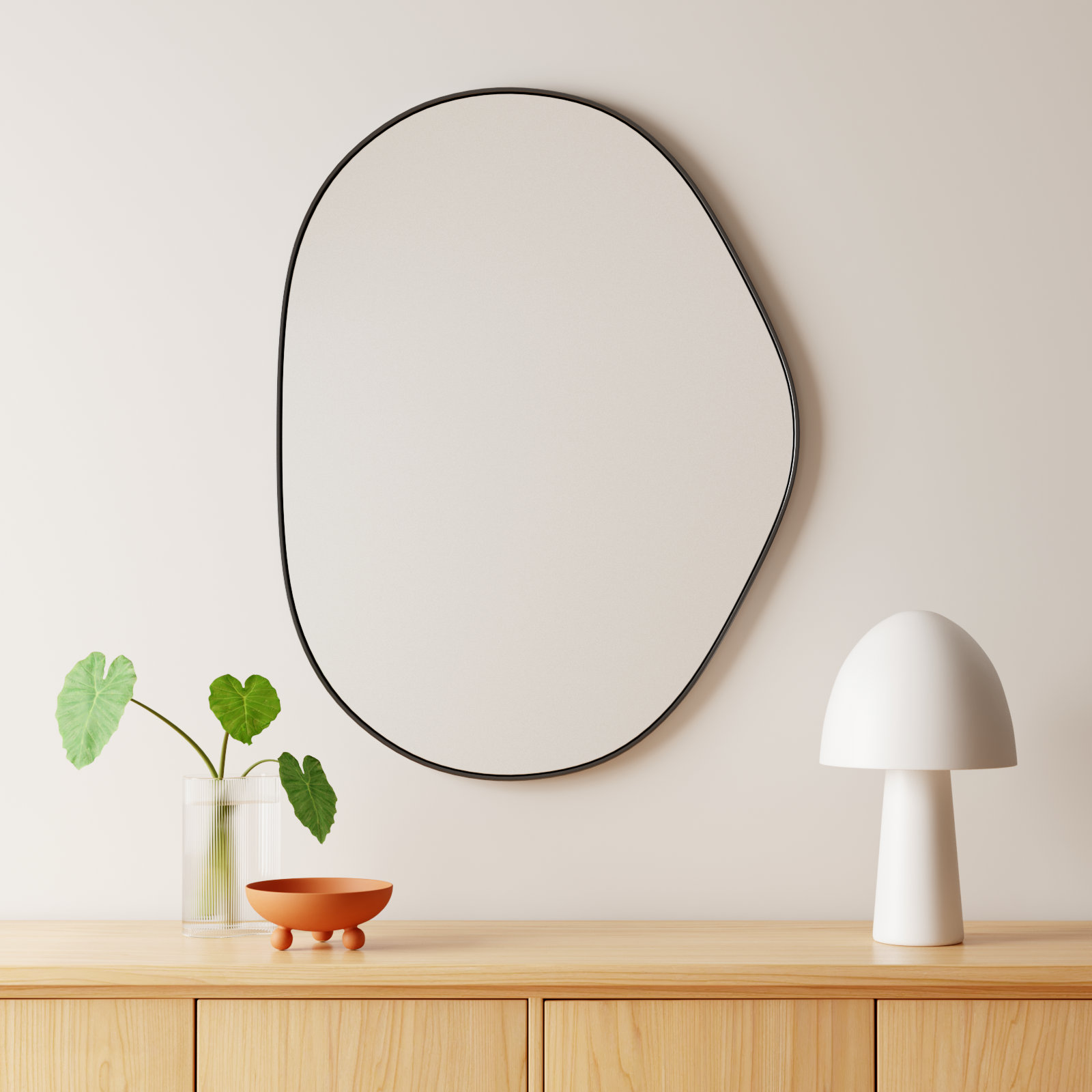 Kest Accent Mirror, 40" x 30", Black