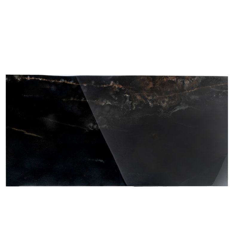 Splendor 24'' W x 48'' L Porcelain Singular Tile, Black