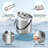 Stainless Steel Ice Bucket Set  Includes Ice Bucket With Lid, Tongs, Scoop & Strainer, Durable, Ideal For Chilling Drinks At Parties