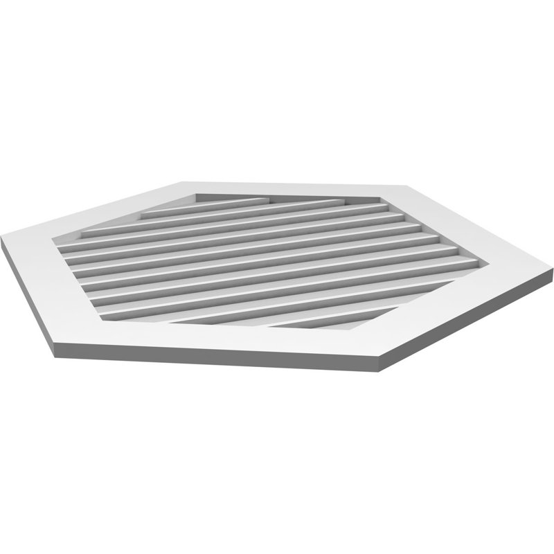Pente verticale verticale en uréthane 6 pi, 38" H x 34" W x 1" D