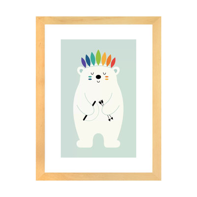 «Be Brave Polar» par Andy Westface - impression d'art graphique