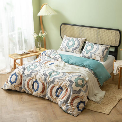 Polyester Geometric Shapes Duvet Cover