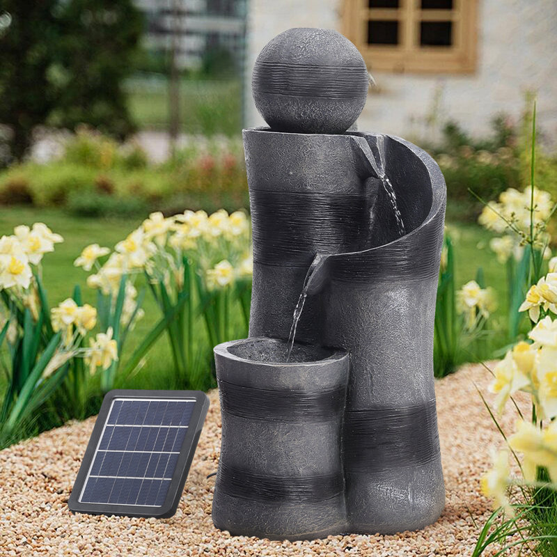 Adonna Outdoor Cascade Fountain with Lights