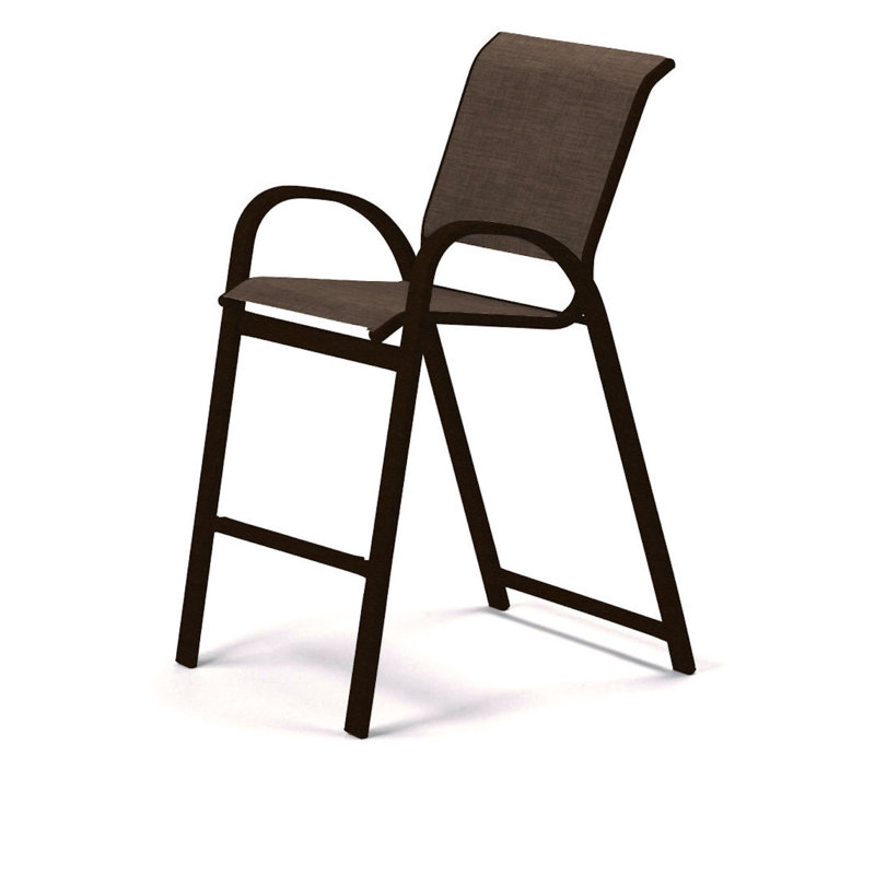 Tabouret de bar Holna, Moka Sunbrella®, Kona texturé