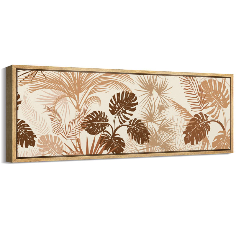Palmier tropical, H 20 po x l 60 po, Naturel