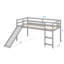 Lit mezzanine simple avec plusieurs fonctions, livré avec une glissade excitante pour plus de divertissement-1371234974