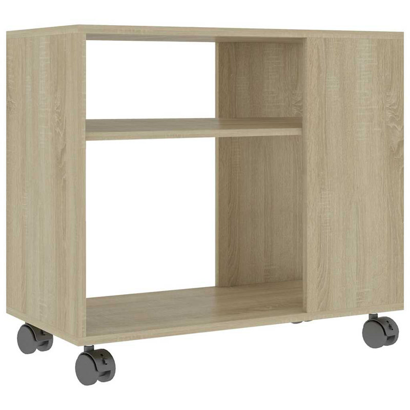 Aila Side Table 70x35x55 cm Engineered Wood, Sonoma Oak