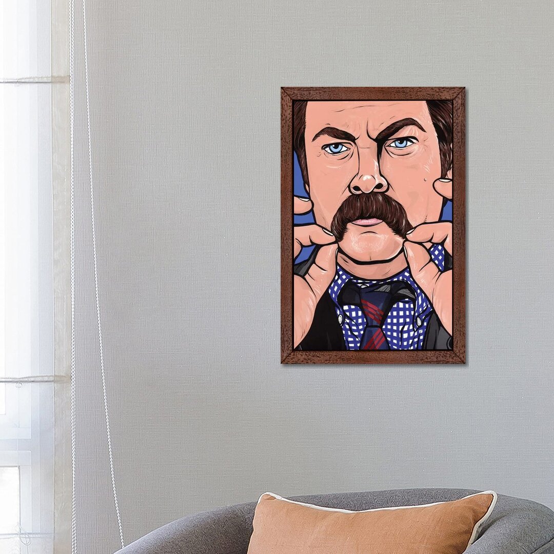 Leinwandbild Ron Swanson von Allyson Gutchell