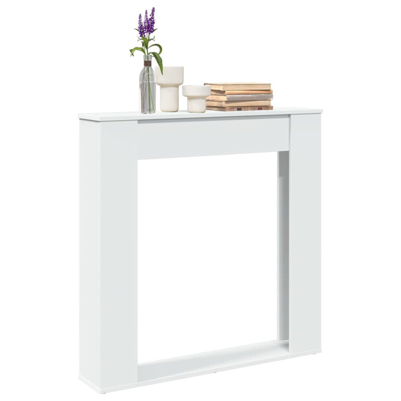 Engineered Wood Fireplace Surround, White