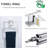 Bathroom Towel Bar Set 5-Piece Stainless Steel Wall Mounted Hardware Kit Modern Square Design For Bathroom And Kitchen-113863070