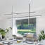 Lustre de 49 po à DEL moderne avec îlot de cuisine et éclairage de bar