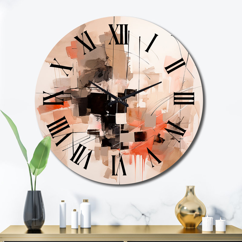 Horloge murale déco en métal, Très grand