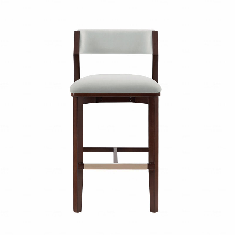 Tabouret de bar, Velours blanc