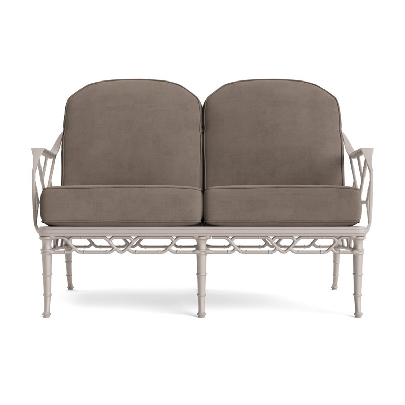 Calcutta Outdoor 2 - Seat Loveseat, Fusion Charcoal, Dove