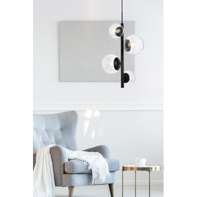 Fredra 4 - Light Dimmable Tiered Chandelier