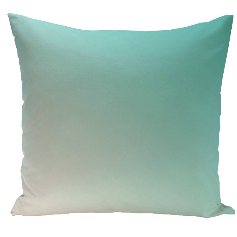 Ombre Reversible Throw Pillow, 20"x20", Jade