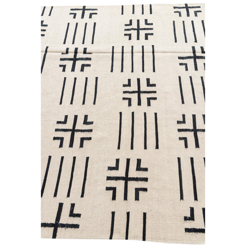 Tapis carré carré crème Ohlson
