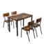 Ensemble de table de salle à manger 5 pièces avec 4 chaises-790212365-790212360-790212362