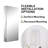 Rectangular Recessed Or Wall Mount Aluminum Frameless Medicine Cabinet Mirror With Adjustable Glass Shelves-894689151