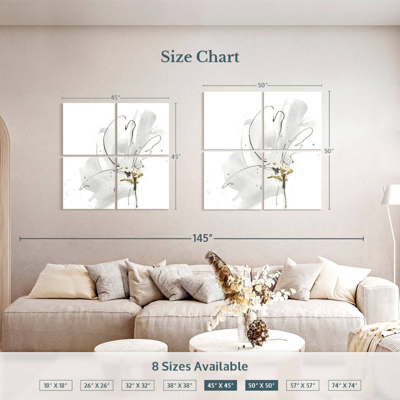 Avery gris froid I, H 50 po x l 50 po