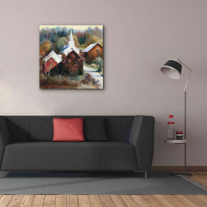 «New England Anciens Combattants» par Esther Engelman, estampe numérique sur toile, H 37 po x l 37 po x P 1,5 po
