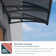 Palram - Canopia Aquila 4'11" W x 3' D Convex Door Awning