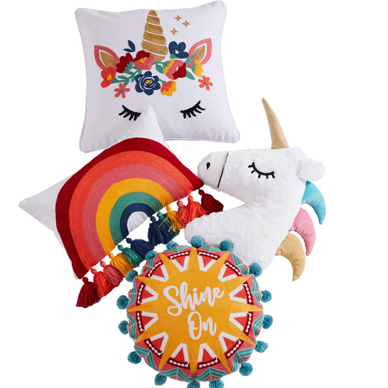 Coussin brodé Chantal Licorne