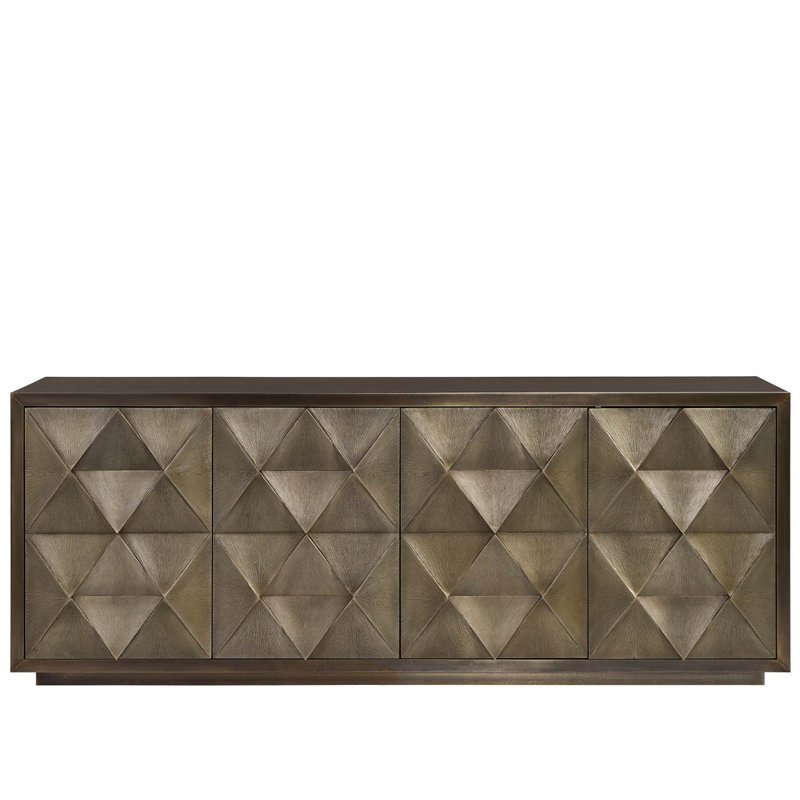 Modern 84'' Sideboard, Gray