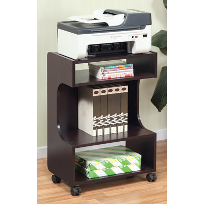 28 in. H x 20 in. W Printer Stand with Wheels