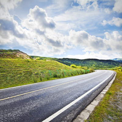 Grassland Road 1 Piece Wrapped Canvas Wall Art
