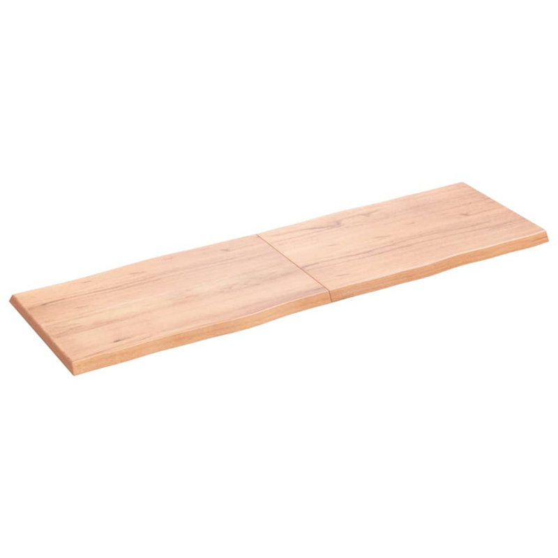 Plateau de table en bois massif à bord ondulé, H 1,6 po x L 63 po x l 19,7 po